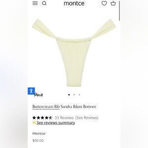 Montce rib Sandra bikini bottom